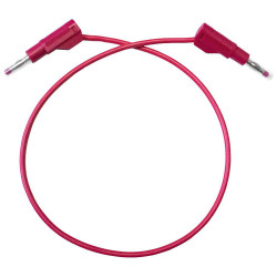 Mueller BU-P4911B-24-2 Banana Plug 0.6m Red Stackable Retractable