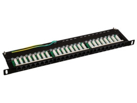 Patch panel OPTIMUM UTP kat.5e 24 porty LSA 0.5U PK032
