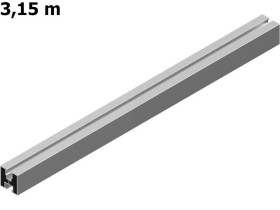 Profil aluminiowy 3,15m wys. 40mm PAL40H40/3,15 3150mm gr. blachy 1,5mm 894631 BAKS