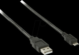 CCGB60500BK10 USB 2.0 Cable, A male > Micro-B male, 1 m, black