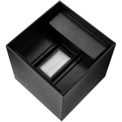 Nordlux 2418331003 Milda Kubi LED Outdoor Wall Light Black 4.9W Uplight