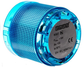 Moduł sygnalizacyjny 70mm, bez źródła światła, niebieski, T0-IKM7M