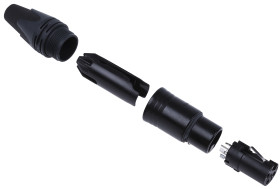 Złącze XLR 3 -pinowe Montaż na kablu Żeński