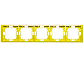 Simon Basic Neos Ramka pięciokrotna limonkowy BMRC5/036
