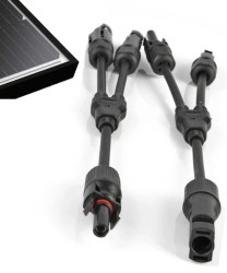 Konektor Złącze Solarne Dwójnik Równoległy z kablem MC4 1000V Y3 do Paneli