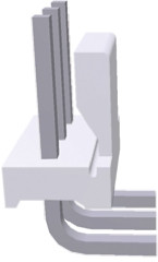 Złącze szpilkowe 3-pinowe raster: 3.96mm -rzędowe TE Connectivity Przewlekany 7.0A 600.0 V.