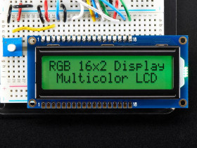 Adafruit RGB backlight positive LCD 16x2 + extras