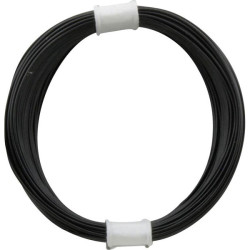 Donau 110-1 Elektronik Strand 1x0.04mm² Copper Wire Black 10m