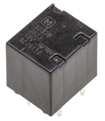 Przekaźnik motoryzacyjny, DPDT, 12V dc, 800mW, montaż PCB, Panasonic
