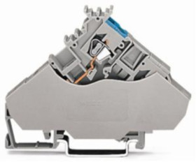 2-wire actuator supply terminal, spring-clamp connection, 0.08-2.5 mm², 3 pole, 20 A, 6 kV, gray, 280-568