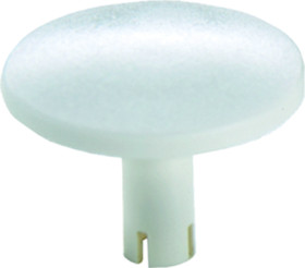 Plunger, round, Ø 11.5 mm, (L x H) 7.15 x 11.5 mm, white, for short-stroke pushbutton, 5.46.001.147/0200