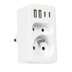 Rozgałęźnik sieciowy 2 gniazda + 2x USBA + 2x USB-C VA0374 Vayox