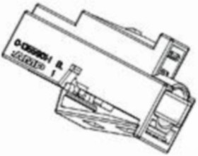 Socket, unequipped, 1 pole, straight, 1 row, black, 1355901-1