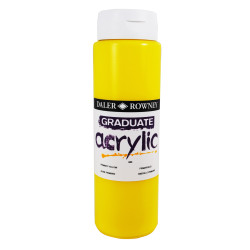 Daler-Rowney 123500603 Graduate Acrylic Paint 500ml Primary Yellow