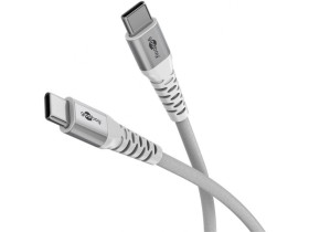 Super miękki kabel tekstylny USB-C z metalowymi...