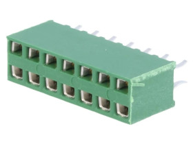 Złącze kołkowe HV-100 żeńskie 14-pin proste 2,54mm THT 2x7 215307-7