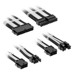 kabel Kolink Kolink Core Standard Braided Cable Extension Kit - Jet Black/Brilliant White CORESTANDARD-EK-BWH