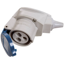 as - Schwabe 60475 CEE Elbow Connector 16A 230V Impact-Resistant IP44