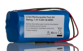 Zestaw akumulatorów 7.4V 4-ogniwowy 5.2Ah RS PRO RS PRO