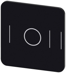 Tabliczka opisowa Siemens 3SU1900-0AF16-0QK0 (S x W) 22 mm x 22 mm I/0/II 10 szt.