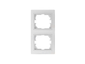 DOMO Ramka 2 podwójna pionowa 01-1520-002 biała 24767 KANLUX
