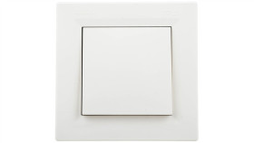 Łącznik Asfora Bryzgoszczelny Pojedynczy Ip44 Kremowy Z Ramką Eph0100223