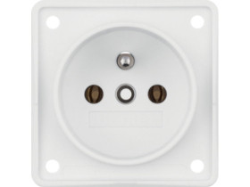 Integro Flow Gniazdo z uziemieniem biały 961852502 HAGER