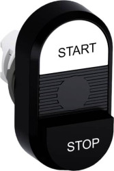 ABB 1SFA611148R1106 MPD19-11B Przycisk podwójny czarny/biały 1 szt.