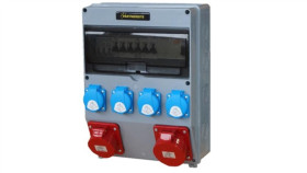 Rozdzielnica Przemysłowa 40A, Erp40ab1, Gniazda: 1X Cee 32A, 1X Cee 16A, 4X...