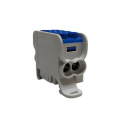 Blok dystrybucyjny - rozdzielczy HLAK 25 (MAG) 1P niebieski 2xAl/Cu 25mm²+16mm² 1000VAC/1500VDC MAG1251B00