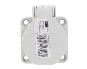 Gniazdo tablicowe z uziemieniem IP54 szare 2P+Z 104-0GS