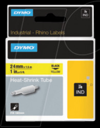 1805444 DYMO IND heat-shrink tubing 24 mm black/yellow