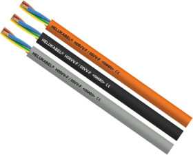 PVC sheathed cable H05VV-F 3 G 1.5 mm², unshielded, orange, 30215