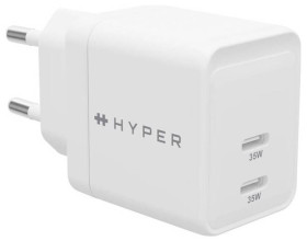 Targus HyperJuice Zasilacz/Zasilanie 35 W 2x USB-C® biały dom