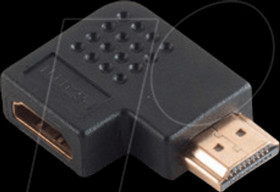 BS77412 adapter HDMI-plug &lt; HDMI-bush angle 90° gold plated