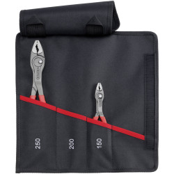 Knipex 001961V02 Pliers Set 2-Piece Red Plastic Grips Steel Construction