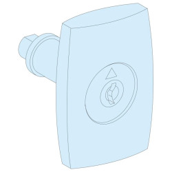 PrismaSet Klamka z zamkiem nr 405 z dwoma kluczykami LVS08936