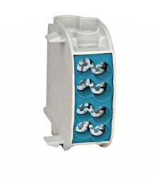 Zacisk rozgałęźny 1-bieg, 25 mm2 niebieski TH35 stal IKA26120