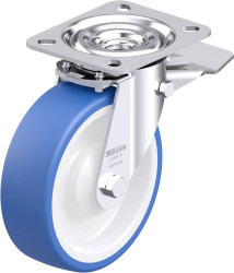 Blickle 936231 L-POTHS 125KA-ST Rolka obrotowa z blachy stalowej Średnica koła: 125 mm Maksymalne obciążenie: 250 kg 1 s