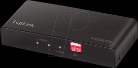 HD0033 HDMI splitter, 1x2 ports, 4K/60 Hz, downscaler, EDID