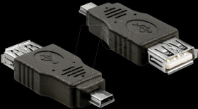 65399 USB mini male &gt; USB 2.0-A female OTG