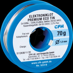 52319 Electronics solder ECO 319 lead-free 70 g
