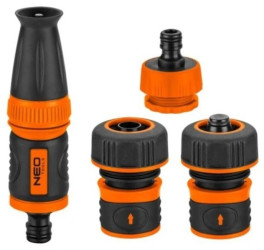 Zestaw 3/4 ze zraszaczem prostym złaczkami i przyłaczem do kranu 15-711