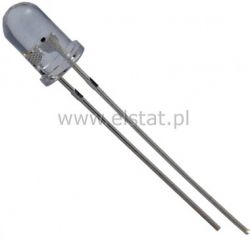 LED 5mm pomarańcz. przezro. słabo świecąca