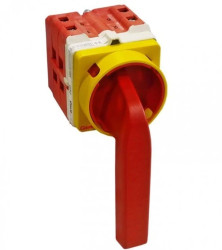 Łącznik Gave 0-1 3P+2s 100A, dźwignia z możliwością blokowania, 2x styk pomocniczy, ABG527100