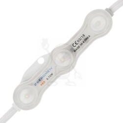 Moduł IP68 czerwona 3 x5050 SMD 0.72W BERGMEN