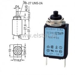 Bezpiecznik przeciążeniowy, nadprądowy 2A