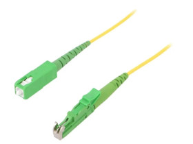 Patch cord światłowodowy E2/APC,SC/APC 4m Światłowód: 9/125um G-SCA-E2A-S-004.0-SX-D-18-Y