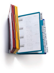 Koperta na dokumenty, rozmiar: A4, Niebieski, zielony, czerwony, żółty, PP