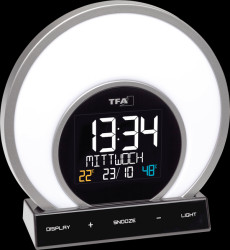 60.2026.01 Light alarm clock with room climate and mood light